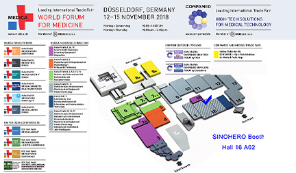 The 50th COMPAMED & MEDICA Show 2018 in Dusseldorf Germany!Join us in Hall16 at Booth H16A02!