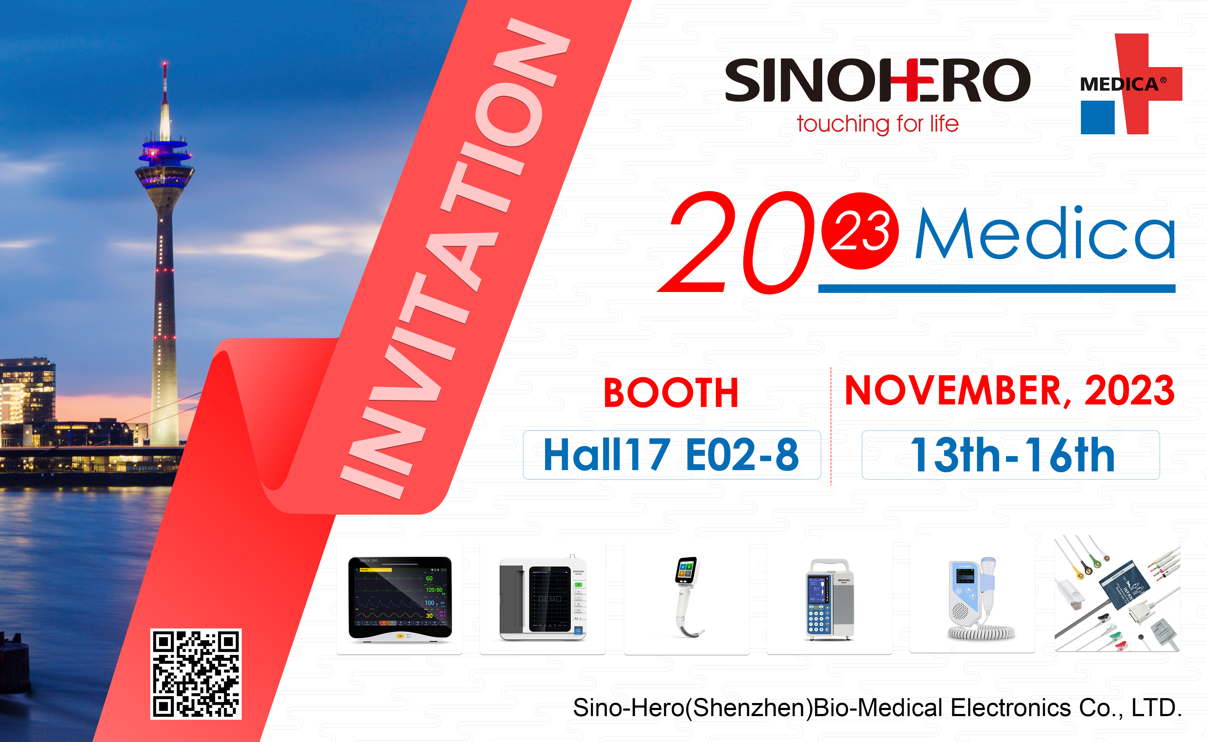 SHINOHERO will attend in the MEDICA-55th World Forum for Medicine International Trade Fair with Cong